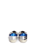 Back View -Click To Enlarge 'Superstar' flag stripe metallic leather sneakers