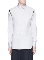 Main View -Click To Enlarge Shoulder stripe cotton shirt