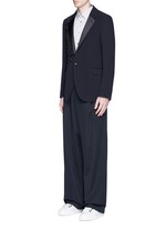 Figure View -Click To Enlarge Shoulder stripe cotton shirt