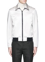 Main View -Click To Enlarge Swallow embroidery reversible satin blouson jacket