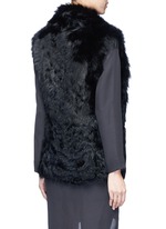 Back View -Click To Enlarge Reversible shearling vest