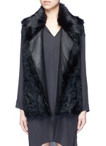 Main View -Click To Enlarge Reversible shearling vest