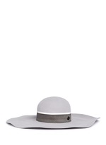 Main View -Click To Enlarge 'Lucia' rabbit furfelt wide brim floppy hat
