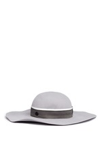 Figure View -Click To Enlarge 'Lucia' rabbit furfelt wide brim floppy hat
