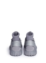 Back View -Click To Enlarge 'Tubular Doom Reflections' neoprene lizard effect sock sneaker