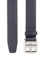 Detail View -Click To Enlarge Square buckle leather belt