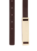 Detail View -Click To Enlarge Reversible leather belt