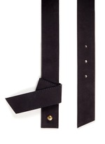 Detail View -Click To Enlarge Origami fold suede belt