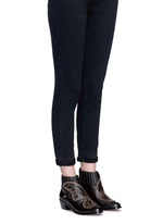 Figure View -Click To Enlarge 'Karina' butterfly stud embellished leather boots