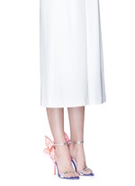 Figure View -Click To Enlarge 'Chiara' butterfly appliqué metallic leather sandals