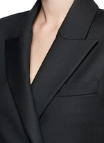 Detail View -Click To Enlarge 'Tenacity' detachable cone sleeve asymmetric blazer
