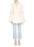 Main View - Click To Enlarge Main View - Click To Enlarge - Ellery - 'Tenacity' detachable cone sleeve asymmetric blazer