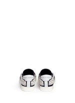 Back View -Click To Enlarge Bead embroidery denim skate slip-ons