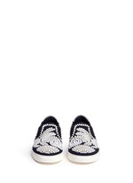 Figure View -Click To Enlarge Bead embroidery denim skate slip-ons
