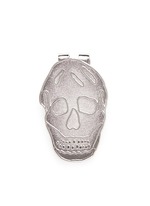 Main View -Click To Enlarge Engraved skull enamel money clip