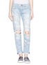Main View - Click To Enlarge Main View - Click To Enlarge - rag & bone/JEAN - 'The Dre' extreme distressed skinny boyfriend jeans