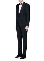 Figure View -Click To Enlarge 'Gold' piqué bib tuxedo shirt