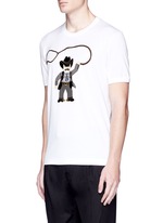 Front View -Click To Enlarge Sicilian cowboy appliqué T-shirt