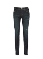 Main View -Click To Enlarge 'Stretch 14' slim fit dark wash distressed jeans
