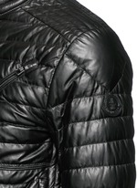 Detail View -Click To Enlarge 'Casteu' quilted down leather jacket