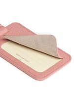 Detail View -Click To Enlarge Single window leather luggage tag
