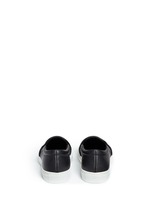 Back View -Click To Enlarge '23' embossed leather skate slip-ons