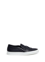 Main View -Click To Enlarge '23' embossed leather skate slip-ons