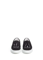 Front View -Click To Enlarge 'L.A' felt skate slip-ons