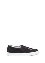 Main View -Click To Enlarge 'L.A' felt skate slip-ons