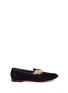 首图 - 点击放大 首图 - 点击放大 - GIUSEPPE ZANOTTI DESIGN - 'Dalila' leaf velvet slip-ons