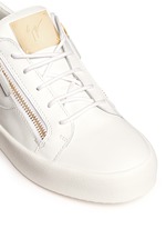 Detail View -Click To Enlarge 'May London' leather low top sneakers