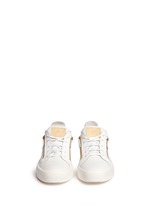 Front View -Click To Enlarge 'May London' leather low top sneakers