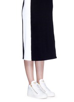 Figure View -Click To Enlarge 'May London' zipped patent leather high top sneakers