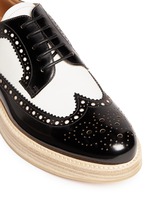 Detail View -Click To Enlarge 'Opal' combo leather spectator brogue derbies