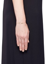 Figure View -Click To Enlarge 'Neon Love' 18k yellow gold charm bracelet