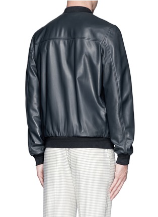 FAÃONNABLE - Leather bomber jacket - on SALE | Blue Bomber Jackets Jackets | Men | Lane Crawford 