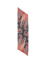 Main View -Click To Enlarge 'Fay' paisley print silk chiffon scarf