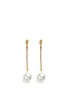 Main View - Click To Enlarge Main View - Click To Enlarge - Kenneth Jay Lane - Long post pearl drop earrings