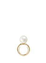Main View -Click To Enlarge Large glass pearl ring