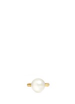 Figure View -Click To Enlarge Large glass pearl ring