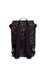 Back View -Click To Enlarge 'Rider' monkey brothers print nylon backpack