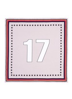 Main View -Click To Enlarge '17' silk twill scarf