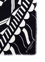 Detail View -Click To Enlarge 'Power of Love' virgin wool-silk scarf