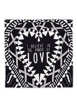 Main View -Click To Enlarge 'Power of Love' virgin wool-silk scarf
