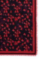 Detail View -Click To Enlarge Floral virgin wool-silk scarf