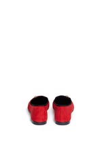 Back View -Click To Enlarge 'Dalila' crystal pavé owl charm suede loafers