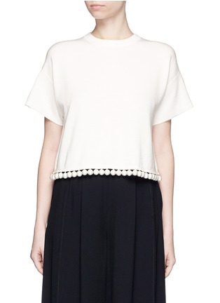 首图 - 点击放大 首图 - 点击放大 - PROENZA SCHOULER - 球形吊饰混丝针织短款上衣