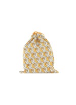 Detail View -Click To Enlarge Monogram print wireless travel speaker