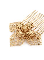 Detail View -Click To Enlarge Filigree flower hair comb
