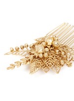 Detail View -Click To Enlarge Leaf filigree hair comb